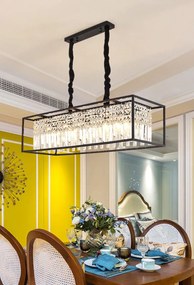 Toolight Toolight, závesné svietidlo 4xE27 APP1112-4CP, čierna, OSW-01458