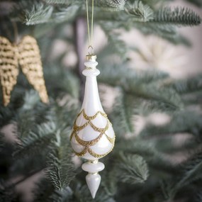Bloomingville Sklenená vianočná ozdoba Hisar Ornament
