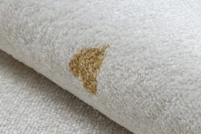 Koberec BONO 724 dúha / srdcia, krémový / svetlosivý, kruh