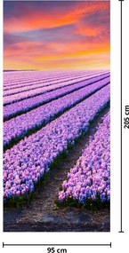 Fototapeta na dvere - Kvetinová farma (95x205cm)