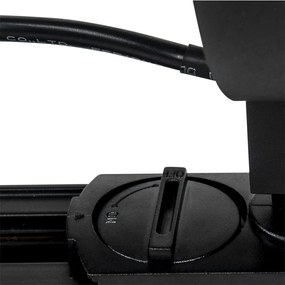 Koľajnicový reflektor 1-fázový čierny - Go