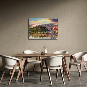 Obraz - Panorama Bratislavy, Slovensko (70x50 cm)