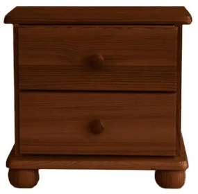 ComfortMatrace Nočný stolík z masívu LEON Barva: orech