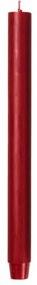 Broste Sviečka guľatá dlhá 2,6 cm - červená