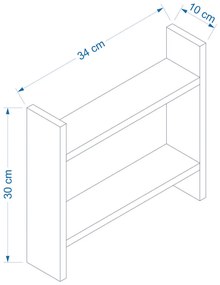 Kuchynská polica Denver Walnut