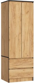 Skriňa STAR S 60 cm 2D 2SZ dub craft