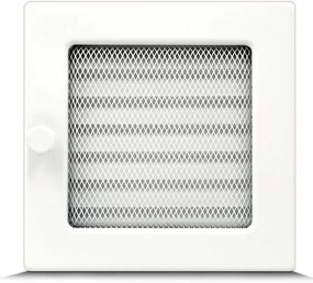 Komínová mriežka 17X17 so žalúziou biela