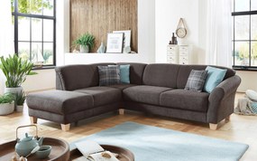 XXXLutz ROHOVÁ SEDAČKA, textil, tmavohnedá Sit & More - Sedačky - 000144005328