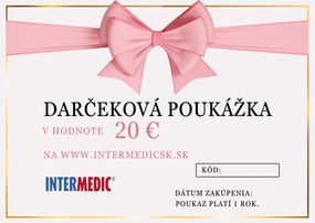 INTERMEDIC SK Darčeková poukážka v hodnote 20 €