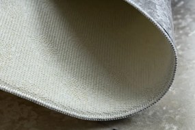 Dywany Łuszczów, Detský kusový koberec Bambino 2139 Football, 80x80 (priemer) kruh, čiernobiela, detská izba