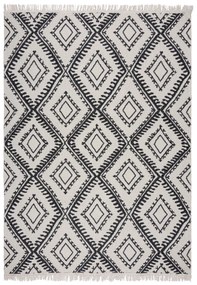 Flair Rugs koberce Kusový koberec Deuce Alix Recycled Rug Monochrome/Black - 120x170 cm