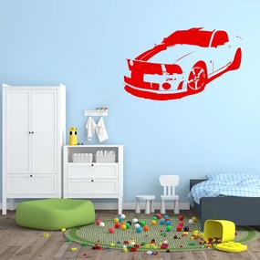 Veselá Stena Samolepka Auto Mustang Farba: šedá, Veľkosť: 100 x 62 cm