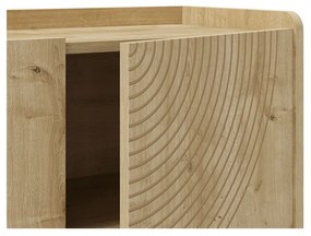 Komoda v dekore duba v prírodnej farbe 180x80x40 cm Daira – Marckeric