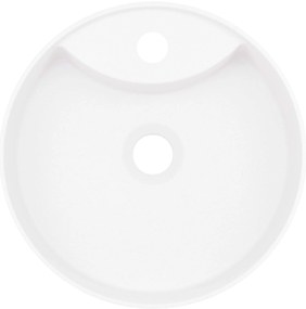 Deante Silia, umývadlo na dosku s otvorom na batériu 360x360x125mm, biela matná, DEA-CQS_AU4B