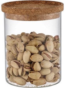 4Home Sklenená dóza na potraviny s vekom Cork, 650 ml, 650 ml