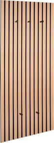 XXXLutz VEŠIAKOVÝ PANEL, čierna, dub artisan, 50/125/7 cm Xora - Vešiakové steny - 001234013001