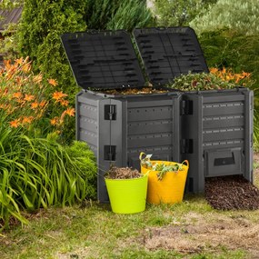 Prosperplast Záhradný kompostér COMPOGREEN, 800l, čierna