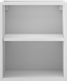 Mexen Box-A, otvorená skrinka s policou 40 cm, biela matná, 91AX2-0400-470-0-01
