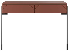 Toaletný stolík Sonatia 100 cm s dvoma zásuvkami - bordová