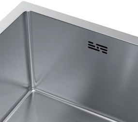 Erga HD, 1-komorový oceľový drez 370x450x210 mm, oceľová, ERG-MLS-HD3745