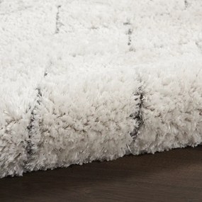 Koberec DREAM SHAG ivory / sivý