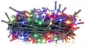 SOLIGHT LED vonkajšie vianočné reťaz, 50 LED, 5m, prívod 3m, 8 funkciou, časovač, IP44, viacfarebný