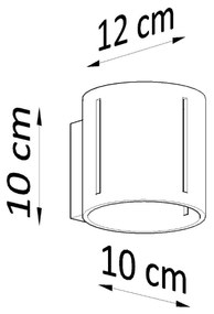 INEZ Nástenné svetlo, šedá SL.0354 - Sollux