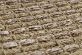 Koberec JUTE 3652 so strapcami, tmavobéžový