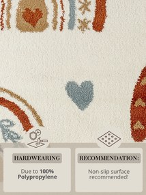 Hanse Home, Detský koberec Adventures 106415 Cream Multicolor kruh, 160x160 (priemer) kruh, viacfarebná, detská izba
