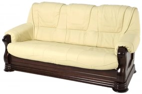 Kožená sedacia súprava Baron LUX 3N + 1 + 1, šedá / čerešňa (K 23 - antracit/4 )