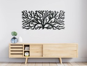 drevko Dekorácia na stenu Strom Rozmer obrazu: 19,5 x 44,5 cm, Farba dekorácie: Čierna