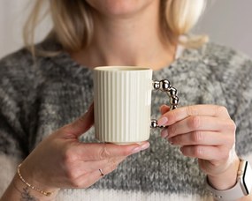 Čajový/kávový set Luca Silver Cream