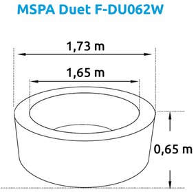 Mspa | Vírivý bazén MSPA Duet F-DU062W | 11400273
