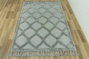 Koberec Berber 6844 l. 3D svetlosivý