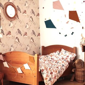 Tapeta vtáky béžová 280×50 cm