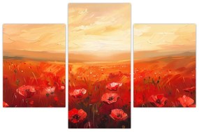 Obraz - Pole vlčích makov (90x60 cm)