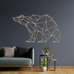 Drevený obraz na stenu Geometrický medveď | BRUKO: HDF - Javor 60 x 34 cm 4399-83168 HDF0244