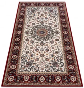 Koberec NAIN Ornament, ramka 6635/51036 béž / bordo