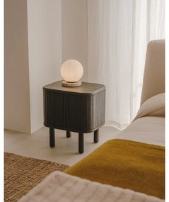 Tmavohnedý nočný stolík Mailen – Kave Home