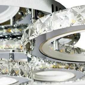 LED Stmievateľný prisadený luster LED/120W/230V 3000-6500K + diaľkové ovládanie