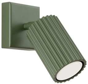 Zelené bodové svietidlo 8x16 cm Gleam – Sollux