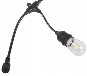 Verk 12300 LED Vonkajšia dekoračná reťaz girlanda 15 žiaroviek, IP44, 15 m