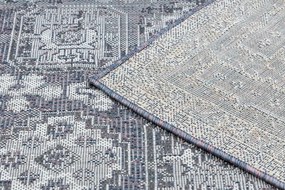 Dywany Łuszczów, Kusový koberec Sion Sisal Ornament 2832 blue/pink/ecru – na von aj na doma, 80x150, šedá, chodba / predsieň