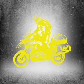 Veselá Stena Samolepka na stenu na stenu Motorka BMW GS Enduro Farba: černá