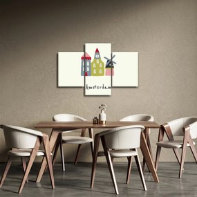 Obraz - Mestá Európy N⁰4 (90x60 cm)