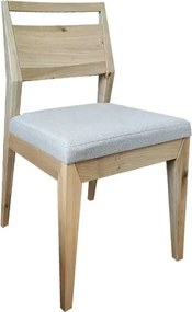 Moderná jedálenská stolička z masívu s textilným sedákom, 43x54x90 cm Urban 01