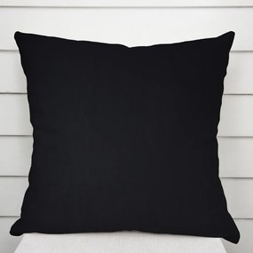 Biante Bavlnená saténová obliečka na vankúš ST-006 Čierna 50 x 60 cm