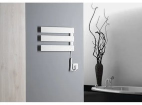 Aqualine - Elektrický sušiak na uteráky ELVIS 50W/230V 34,2 cm biela pravá