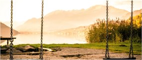Obraz hojdačky v prírode (120x50 cm)