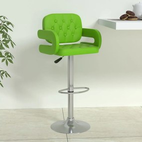 Barová stolička zelená umelá koža 335576